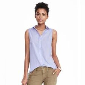 Women's Sleeveless Blue Top